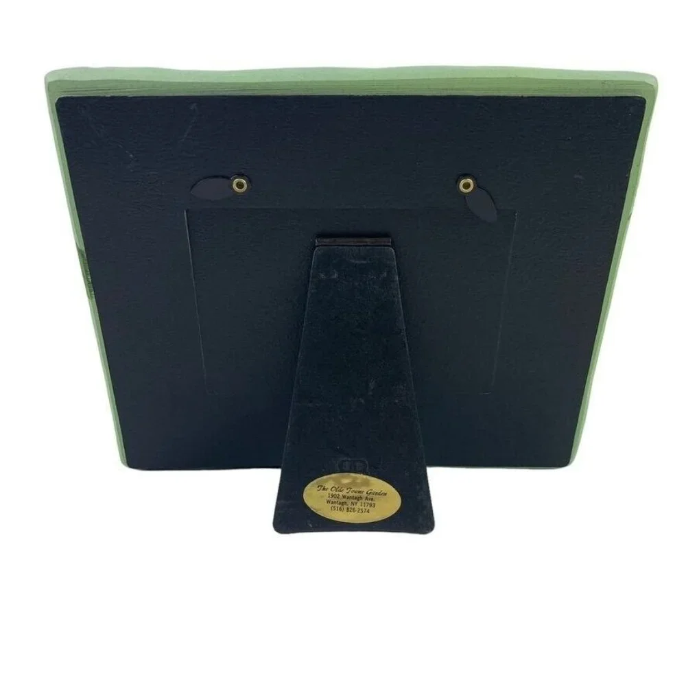 Burnes Embossed Handpainted‎ Floral Tabletop Double Photo Frame 2.5